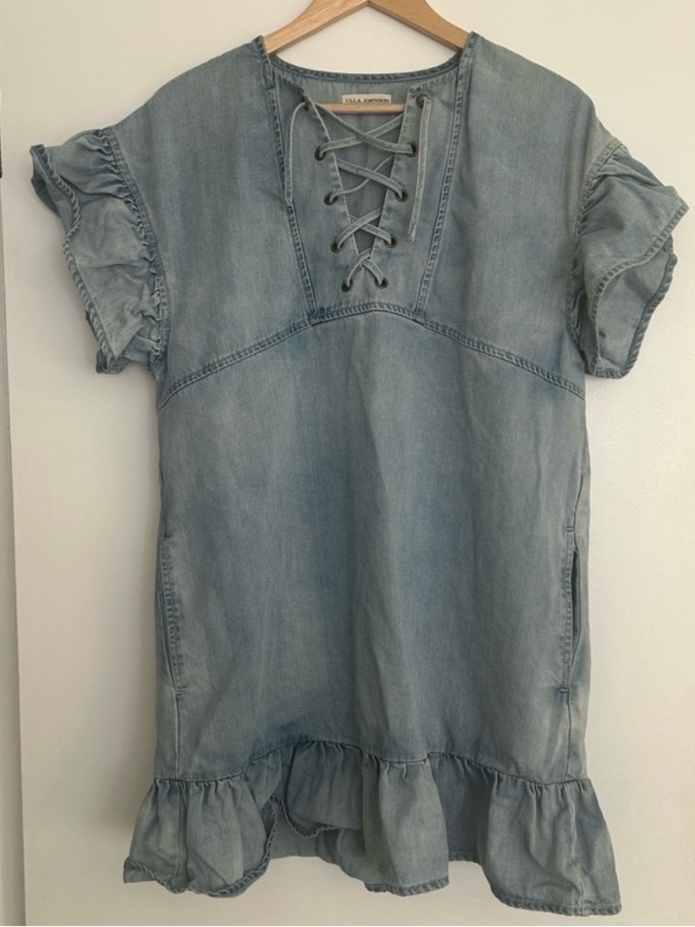 Ulla Johnson Light Blue Jean Dress - Picture 2 of 5